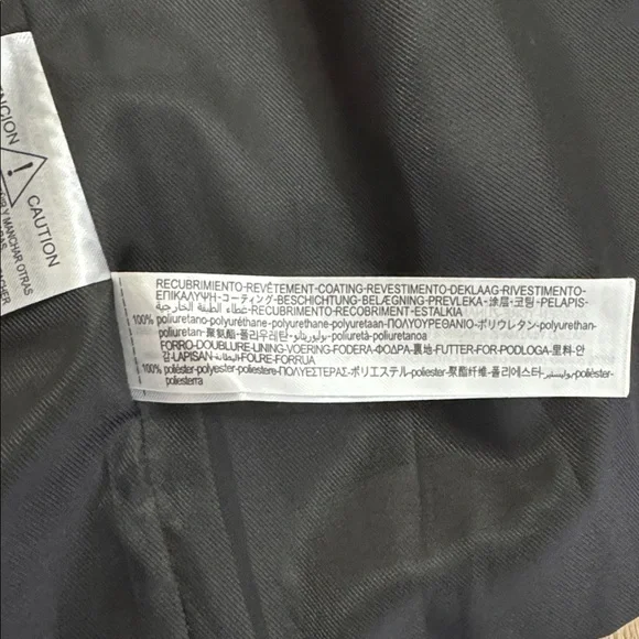 Zara Faux Leather Longline Duster Blazer Top Coat Jacket Cognac Brown Medium - Picture 11 of 11